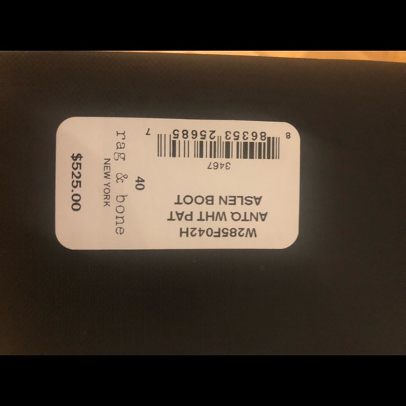 RAG & BONE White Leather Aslen Boot - Picture 4 of 8